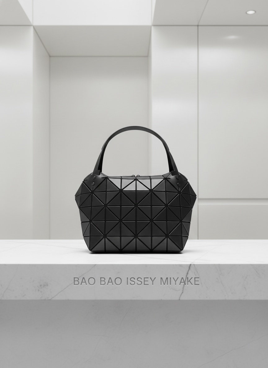 IMG_3243 Bao Bao Issey Miyake practical 'Boston' bag with geometric pattern - master quality with all accessories - الصورة 1